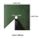 Nunalo green and black square tree weed barrier mat measuring 1 × 1 m with 8 cm center hole, 200-piece pack